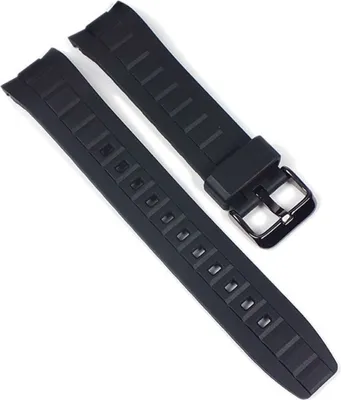 Produktbild von Casio Ersatzband Uhrenarmband 22mm Resin Band schwarz MTD-1073