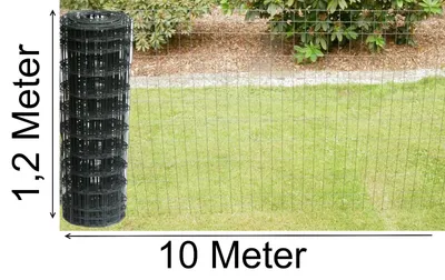 Produktbild von Schweißgitter-Zaun Gartenzaun Gitterzaun Maschenzaun 120 cm x 10m grau anthrazit