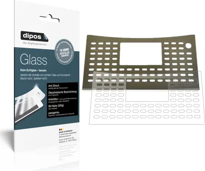 Produktbild von 1x Schutzfolie für NIVONA NICR 841 Tropfblech matt - Anti-Shock 9H Folie dipos Glass Kunststoffglas