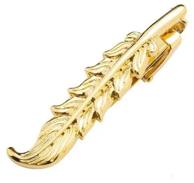 Produktbild von Edelstahl-Hochzeitsklemmen Set mit Gold-Außen, elegante Stropdasklemmen für Brautjungfern & Hochzeitsfeiern