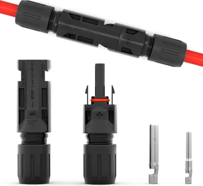 Produktbild von hb-digital Solar Steckverbinder für PV Anlagen Solar Stecker Kupplungsbuchse + Kupplungsstecker