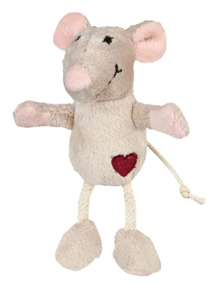 Produktbild von Trixie Maus, Plüsch 11 cm, beige