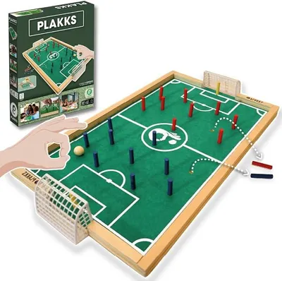 Imagen del producto de | Juego de mesa de fútbol | Para edades de 3 a 99 años | De 2 a 4 jugadores | Para niños y adultos | Juego de madera | Juegos educativos y de habilidad | Juego creativo | Para toda la familia | Fútbol de mesa