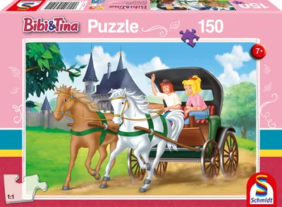 Produktbild von 150 Teile Schmidt Spiele Kinder Puzzle Bibi & Tina Kutschfahrt 56051