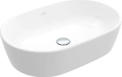 Imagen del producto de Villeroy & Boch, lavabo de encimera oval, modelo Architectura, 60 x 40 x 15,5 cm, con desbordamiento, sin pulir