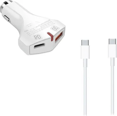 Produktbild von Durata KFZ-Ladegerät QC USB +PD Port 36W USB-A / USB-C