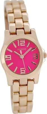 Produktbild von Oozoo Metall Damen Uhr matt Analog Quarzuhr Armband rosegold Timepieces D2UOC6223A