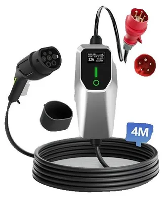 Obrázok produktu pre Nabíjačka pre elektromobily, prenosný dizajn, široká kompatibilita, SYS 11 kW 4 m, typ 2-C