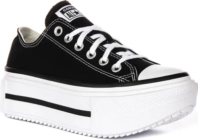 Produktbild von Converse All Star Lift Double Stack A15490C in Schwarz Weiß – 3.5 UK - 36 EU - 3.5M/5.5F US / Black White
