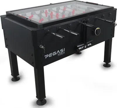 Produktbild von Kickertisch Pegasi | Forza Premium Black | Glasplatte | Cashless