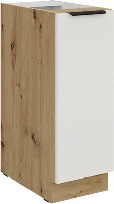 Produktbild von LUNARA Auszugsschrank – Breite 30 cm, Weiß/Eiche Artisan