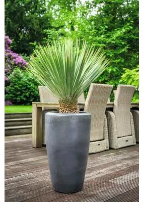 Produktbild von Pflanzvase Passion for Pottery Stockholm luxe Steinzeug Ø 32 cm H 58 cm metallic