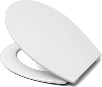 Produktbild von Hamberger O100 WC-Sitz weiß mit Edelstahlscharnier