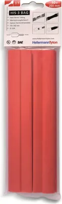 Produktbild von Hellermann Tyton 308-31211, Schrumpfschlauch, Rot, 20 cm, 1,2 cm, 4 mm, 10 Stück(e)