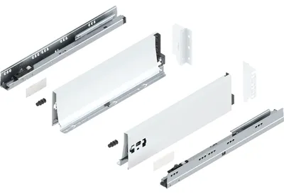 Produktbild von Blum Tandembox antaro K Schubladenschienen-Set | 1 Paar, 30kg 400mm | Vollauszug Blumotion, seidenweiß