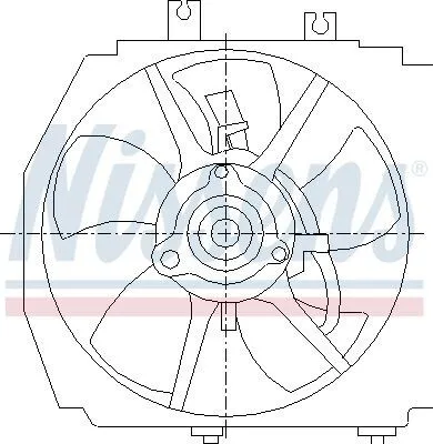 Produktbild von NISSENS 85381 Kühlerlüfter