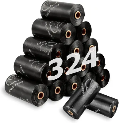 Produktbild von Hundekotbeutel 324 Stück, extra dick, auslaufsicher, für Spaziergänge