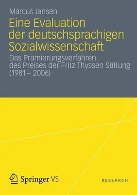 Zdjęcie produktu dla Eine Evaluation der deutschsprachigen Sozialwissenschaft