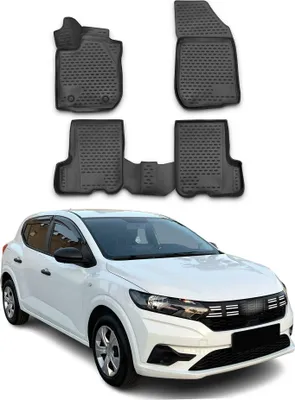 Produktbild von 2012-2020 Dacia Sandero Fußmatten TPE Schwarz 4 tlg