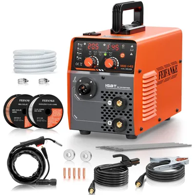 Productafbeelding van Lasapparaat MIG MAG 4-in-1 - 230 Volt, 145 Ampère, 4000 Watt Vermogen
