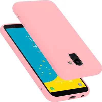 Produktbild von Cadorabo Schutzhülle für Samsung Galaxy J6 2018 Hülle in Rosa Handyhülle Case Cover TPU Etui