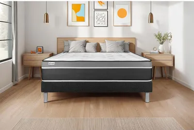Imagen del producto de Juego de colchones VITAL CARE, 90 x 190 cm, con estructura de cama, color