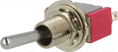 Immagine prodotto di 1 x Interruttore a levetta, 2A/250VAC, posizione 2, 5A/28VDC, modello 7101SYZQE, tipo a scatto ON-ON