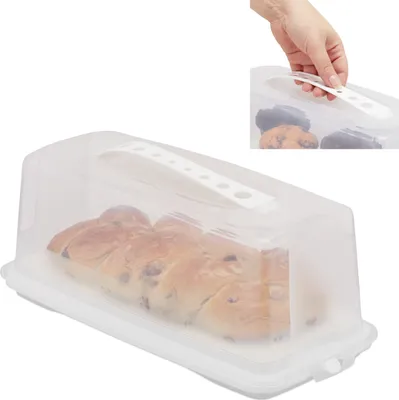 Produktbild von relaxdays Kuchenbehälter für Kastenform 37,0 x 16,0 cm