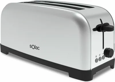 Obrázek produktu pro Solac S96003900, 2 krajíců, Nerezová ocel, Nerezová ocel, Páčka, Otočné, 1400 W, 157 mm