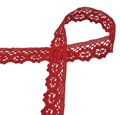 Produktbild von Baumwoll-Spitze 3m x 30mm Klöppelspitze Häkelborte Spitzenband Zierband Farbwahl