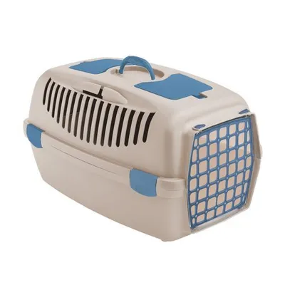 Produktbild von STEFANPLAST Gulliver 2 Transportbox aus Travertinweiß mit Kunststofftüren, 55x36x35 cm, Artikelnummer: 99801