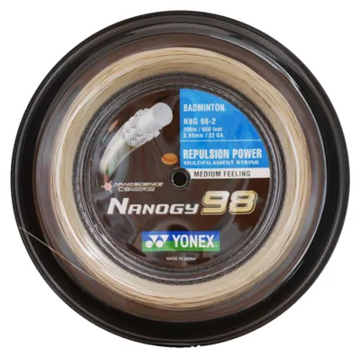 Produktbild von YONEX NANOGY 98 Badmintonsaite, Cosmic Gold, 200m Rolle