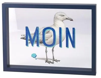 Produktbild von Gift Company Glasbild Love Frames Möwe (35x26cm)