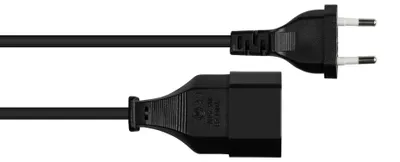 Imagen del producto de Good Connections P0300-S010 Good Connections Euro-Verlängerung  schwarz 1m