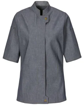 Produktbild von Damen Kochjacke, Gr. 2XL : 2XL : navy : 100% Baumwolle