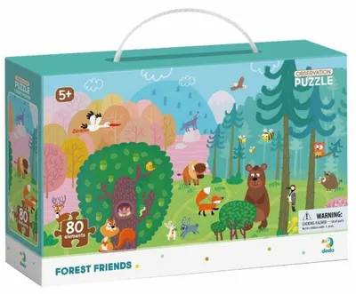 Produktbild von DoDo Puzzle - Freunde aus dem Wald 80 Teile