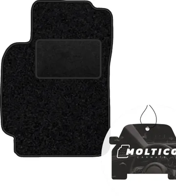 Produktbild von moto-MOLTICO Fahrer Fußmatte Auto Velours Fahrerseite Autoteppiche Schwarz Fahrermatte 1-teilig passend für Honda HR-V 1998-2005