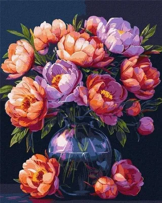 Obrázek produktu pro Malování podle čísel – Luxus květin 40 x 50 cm – Ideyka