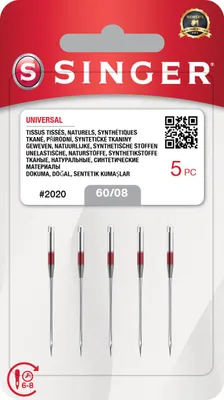 Obrázek produktu pro Singer 2020 - 60/08 - 5x Jehly do šicích strojů