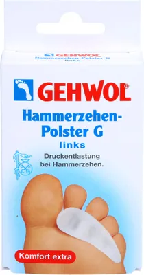 Image de GEHWOL Gel polymère coussinet orteil en marteau G gauche, 1 dispositif