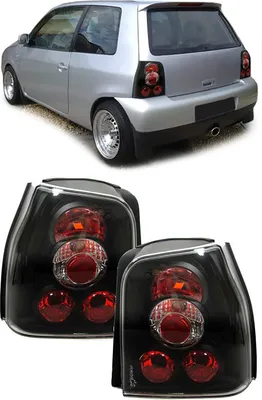 Produktbild von Klarglas Rückleuchten Schwarz für VW Lupo + Seat Arosa
