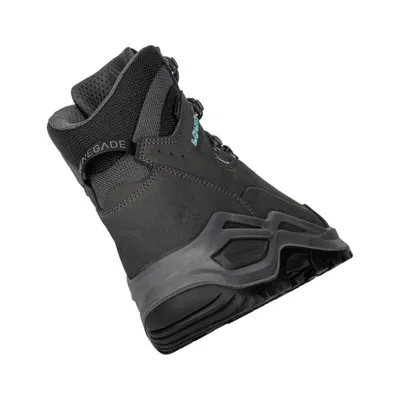 Produktbild von Lowa RENEGADE EVO GTX MID Ws - Damen Wanderschuh - Asphalt/Türkis Asphalt/Türkis 41.5