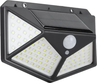 Zdjęcie produktu dla 100LED Solarna lampa z czujnikiem ruchu Wodoodporna lampa ścienna do ogrodu na zewnątrz