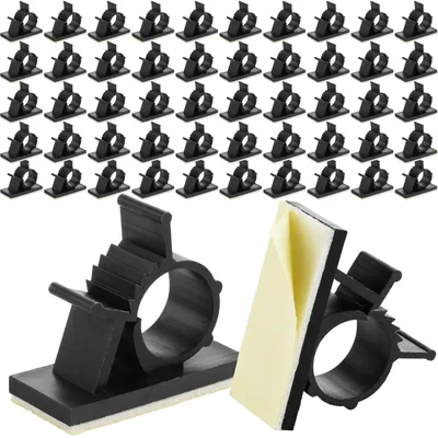 Produktbild von Selbstklebende, verstellbare Kabelclips - 50 Stück
