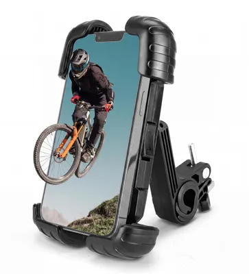 Zdjęcie produktu dla HEYNER® Uchwyt na smartfon do kierownicy rowerowej, 4,6–6,8", obrót o 360°