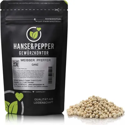 Produktbild von 500g Pfeffer Weiß - Ganz