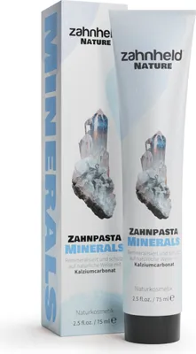 Produktbild von Zahnheld Nature Zahnpasta Minerals - Zahncreme mit Fluorid (75 ml (5er Pack)), starker Zahnschmelz, Nautrkosmetik, vegan und ohne Mikroplastik