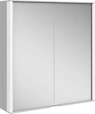 Image de KEUCO ROYAL MATCH armoire de toilette murale 2 portes en miroir double cristal, 650mm, 12801171301