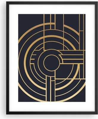 Produktbild von Gerahmtes Poster - Schwarzer Rahmen - Abstraktion Stück Modern - 40x50 cm - Wand Bild - Wanddeko - Wandbilder - Kunstposter - Wandposter - Bilderrahmen - Bilder - Kunstdruck - P2BPA40x50-4640