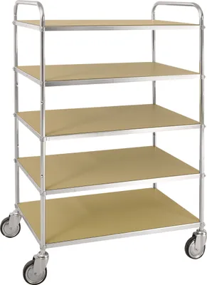Produktbild von Kongamek ESD-Etagenwagen mit 5 Etagen 900x540mm Ladefläche mit Bremse